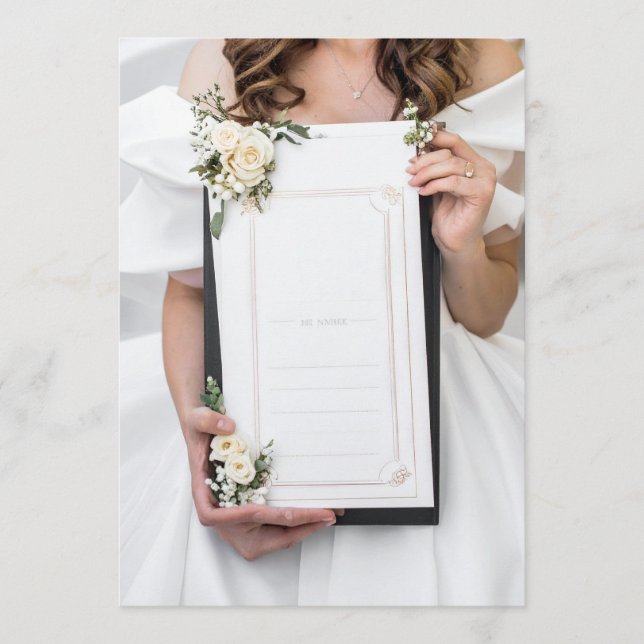 menú de boda (Anverso)