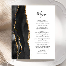 Menú de Boda Agata Negro Dorado Presupuesto