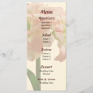 Menú de Boda Amaryllis Aphrodite