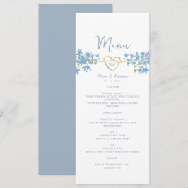 Menú de Boda Azul Polvoriento
