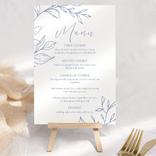 Menú de Boda Boho Flores de Vinca menor