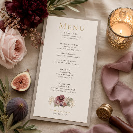 Menú de Boda Botánico de Ciruela y Aceituna
