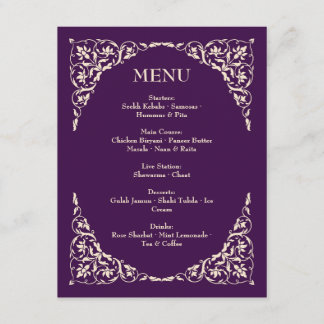 Menú de Boda con Acentos de Champagne Majestad Cir
