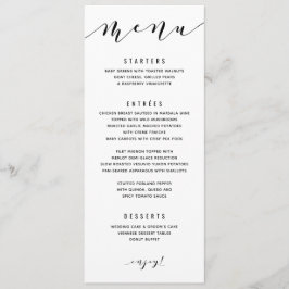Menú de Boda con Caligrafía Divertida y Giratoria