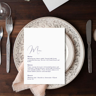 Menú de boda de arcoíris de estilo vibrante fiesta