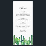 Menú de boda de cactus verde. Menú de cena de cact<br><div class="desc">Adecuado para cumpleaños,  aniversario y cualquier otra fiesta ♥ Por favor,  contáctame si necesitas artículos adicionales.</div>