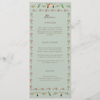 Menú de Boda de Colibrí