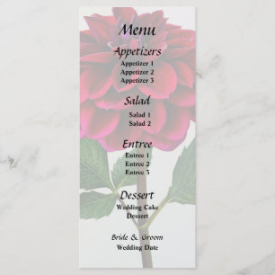 Menú de Boda de Dalia Roja en Resplandor