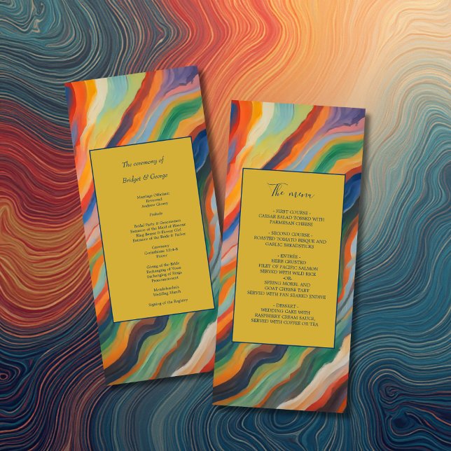 menú de boda de destino africano de mármol abstrac (Subido por el creador)