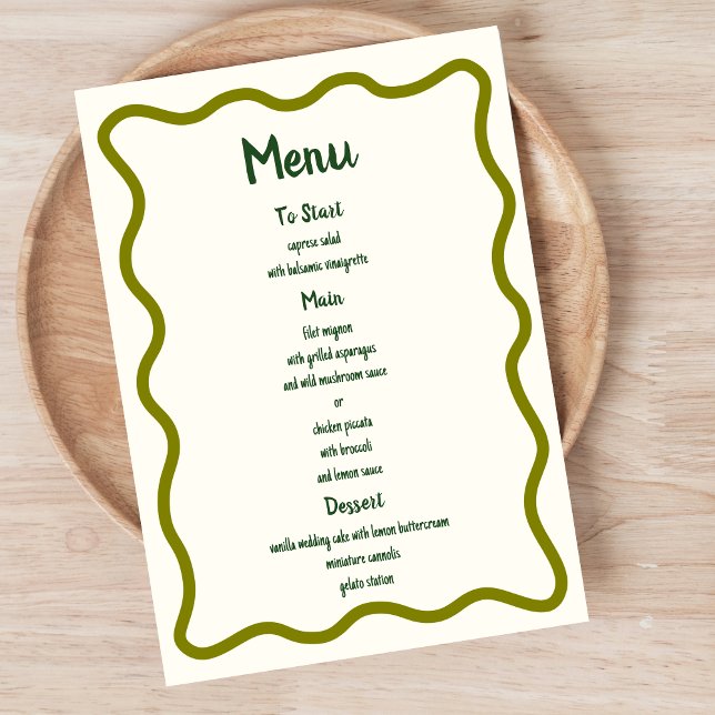 Menú de Boda de diversiones de borde de onda sinus (Subido por el creador)
