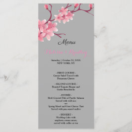 Menú de Boda de Flor de Cerezo