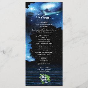 Menú de Boda de Galaxia del Espacio Exterior