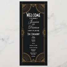 Menú de Boda de los Años 20 Detalles de Ceremonia