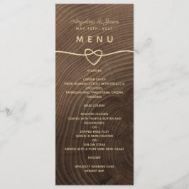 Menú de Boda de Madera