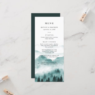 Menú de Boda de Pino de Montaña Rústico