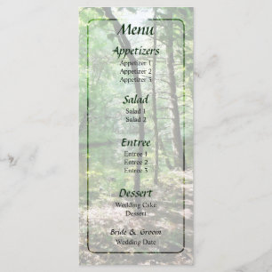 Menú de Boda de Shady Woods