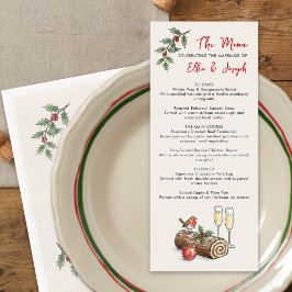 Menú de Boda de Vacaciones de Tronco de Yule Capri