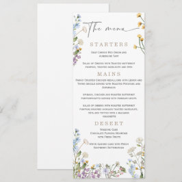 Menú de Boda Elegante de Wilflower