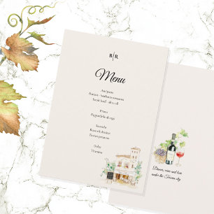 Menú de Boda Elegante en Toscana Cena en Villa Ita