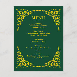 Menú de Boda Emerald Elegance