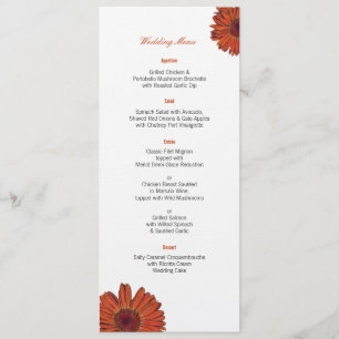 Menú de Boda Gerbera