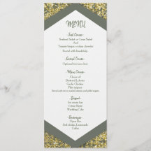 Menú de Boda Glam con Brillo de Aceituna y Oro Chi