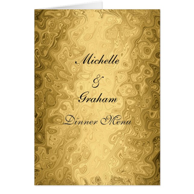 Menú de Boda Gold (Frente)