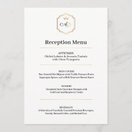 Menú de Boda Imperial Luxe – Estilo de Recepción A