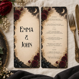 Menú de Boda Luna Góticarosa Borgoña