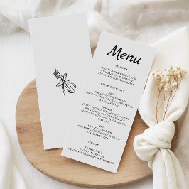 Menú de Boda Minimalista Elegante