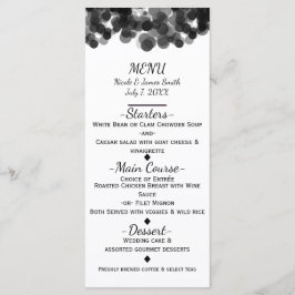 Menú de Boda Moderno con Puntos de Caviar en Blanc