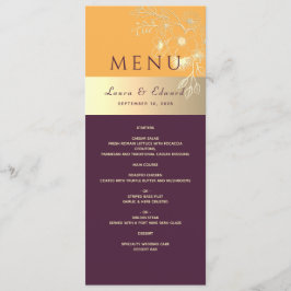 Menú de Boda Morado Ciruela