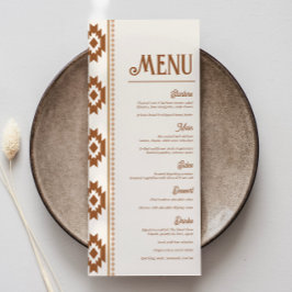 Menú de Boda Occidental Moderno