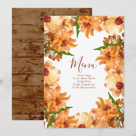 Menú de Boda Otoño Rústico Enamórate