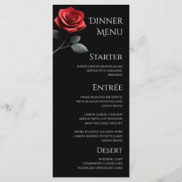 Menú de boda para cenar y bar - Rosa Única