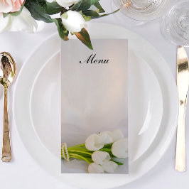 Menú de Boda Primaria de Tulipano Blanco