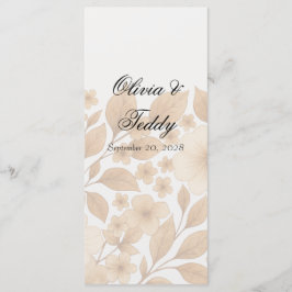 Menú de Boda Romance Rústico