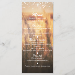 Menú de Boda Rústica Campo de Trigo