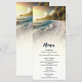 Menú de Boda Rústica Costera con Puesta de Sol en