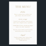 Menú de boda sencillo y moderno con presupuesto li<br><div class="desc">Folleto de menú de boda moderno con un diseño simple y elegante.</div>