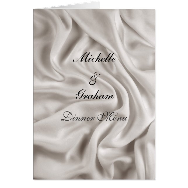 Menú de Boda Set de Boda de Crema (Frente)