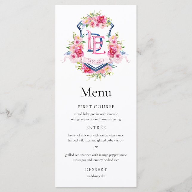 Menú de boda Sterling 2 (Anverso)