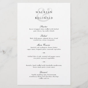 Menú de Boda Tradicional Elegante
