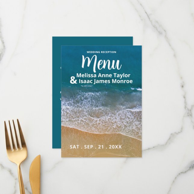 Menú de bodas de Blue Sea Beach (Anverso/Reverso In Situ)