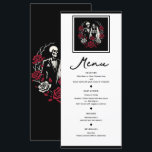 Menú de Bodas de Esqueleto de Rosas Blancas y Negr<br><div class="desc">Artículos coincidentes en mi tienda.</div>