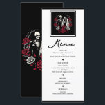 Menú de Bodas de Esqueleto de Rosas Blancas y Negr<br><div class="desc">Artículos coincidentes en mi tienda.</div>