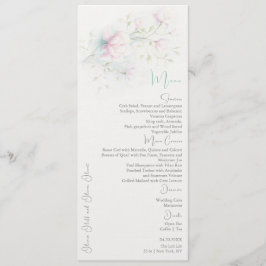 Menú de bodas de la Magnolia rosa