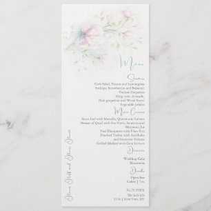 Menú de bodas de la Magnolia rosa