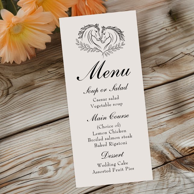 Menú de Bodas Elegante Rústico del País Occidental (Subido por el creador)