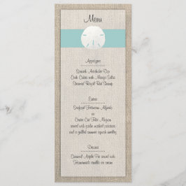 Menú de bodas en la playa de Sand Dollar